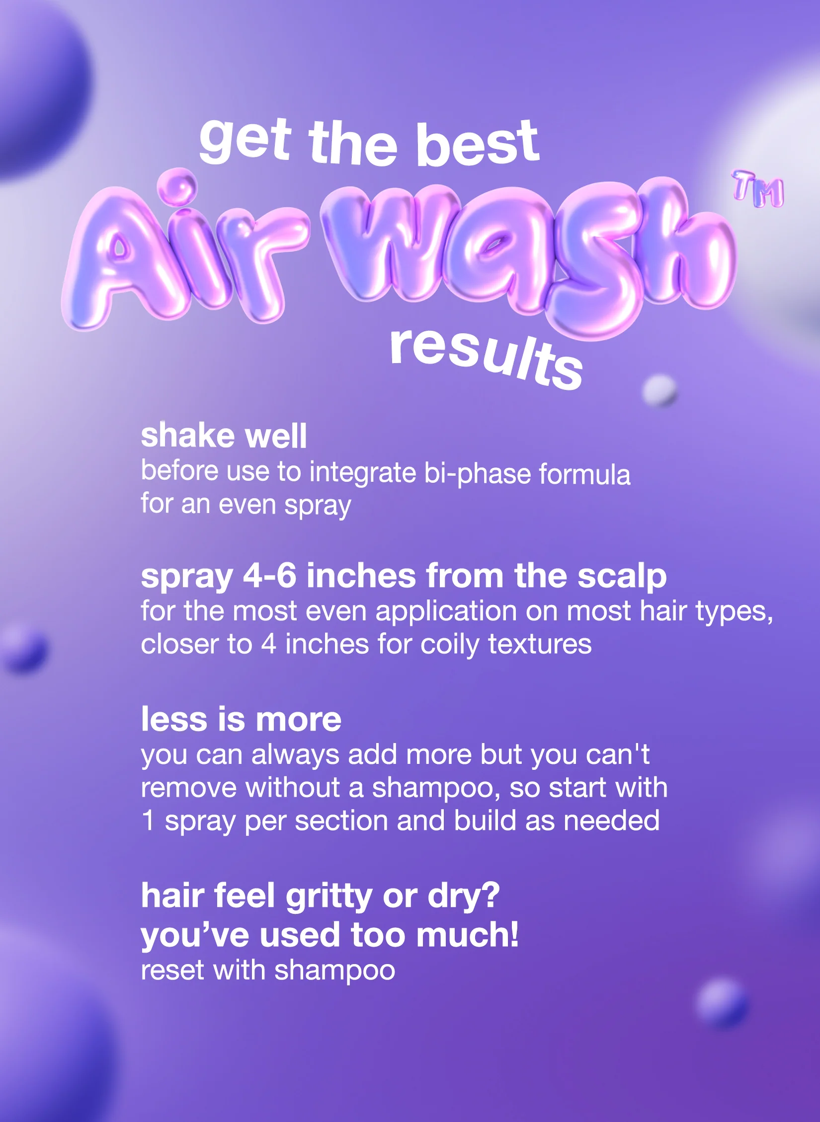 AirWash™ dry shampoo 4oz - Image 9